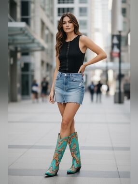 Charlotte Russe Faux leather bodysuit size medium